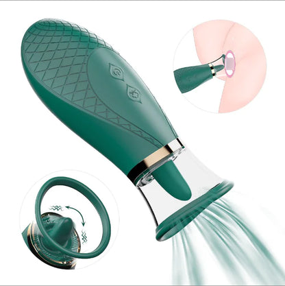 S-Hand Female Sucking Vibrator Tongue Licking Toy