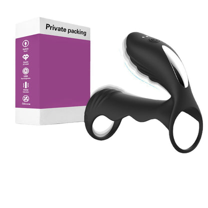 Aishia 0069 Dual Pleasure Male Delay Ring Massager