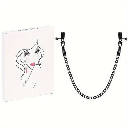 Metal BDSM Nipple Clamps with Single Chain for Couples