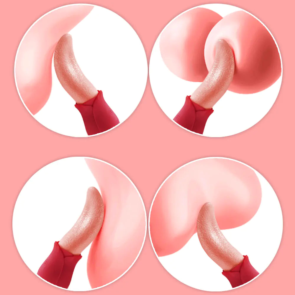 Wireless Remote Control Vibration Tongue Licking Device