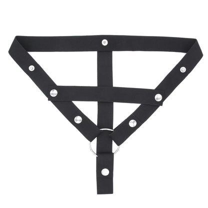 Men's Chastity Lock with Three-Way Restraint Strap