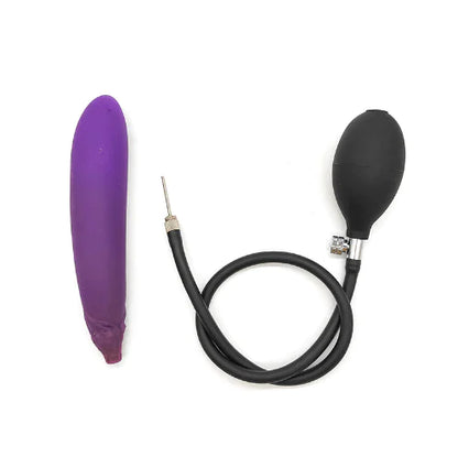 Silicone Inflatable Cucumber-Shaped Dildo Extension