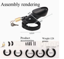 Silicone Chastity Lock for Men - Adult Pleasure Device