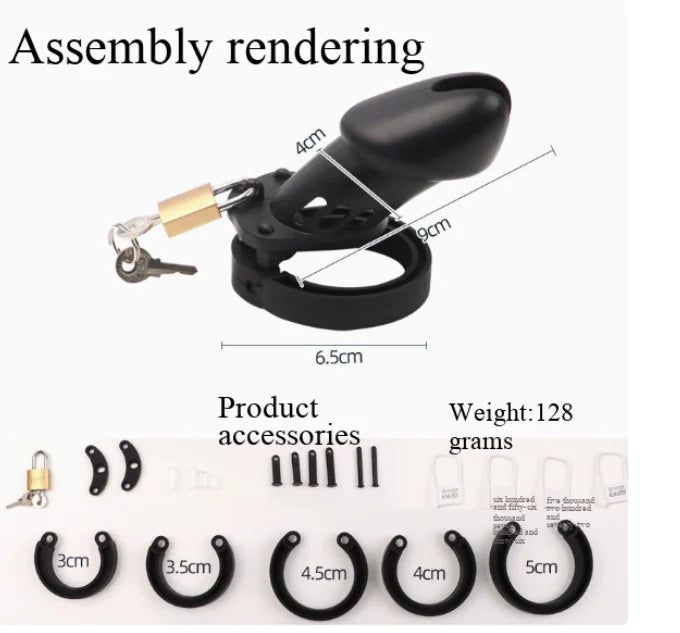 Silicone Chastity Lock for Men - Adult Pleasure Device