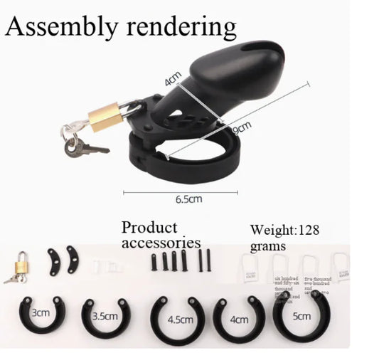 Silicone Chastity Lock for Men - Adult Pleasure Device